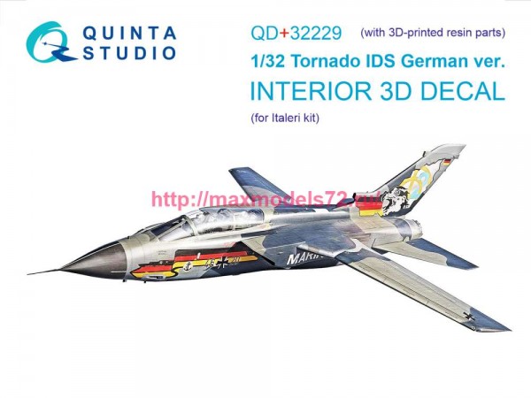 QD+32229   3D Декаль интерьера кабины Tornado IDS German (Italeri) (с 3D-печатными деталями) (thumb82893)